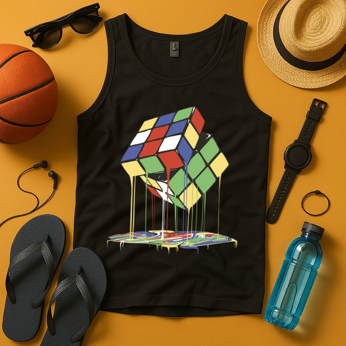 Magic Cube Toy Melting Tank Top
