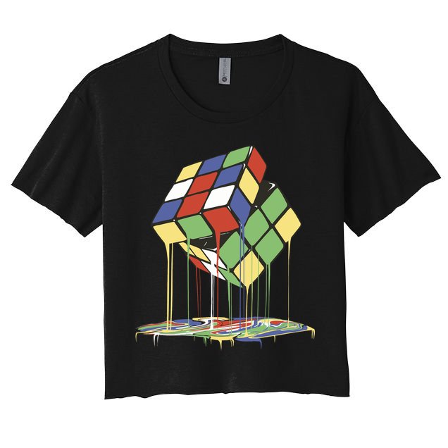 Magic Cube Toy Melting Crop Top