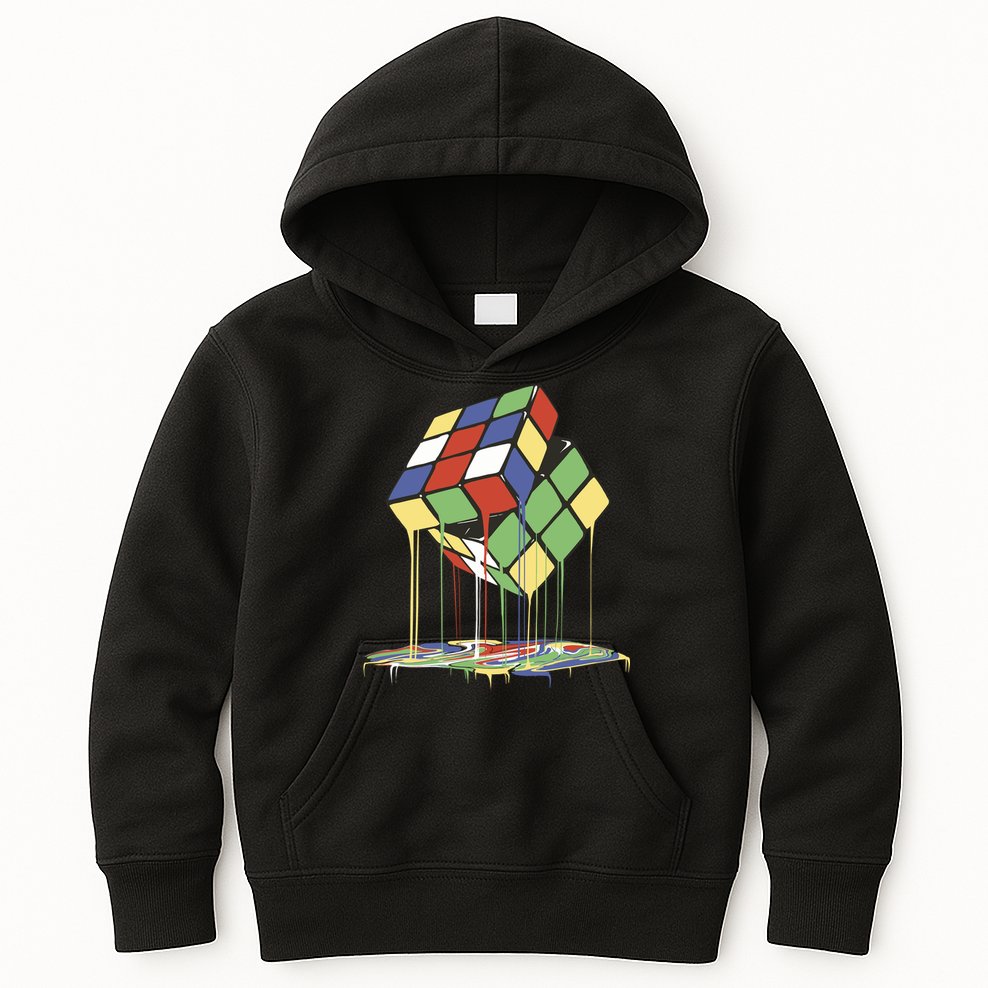 Magic Cube Toy Melting Kids Hoodie
