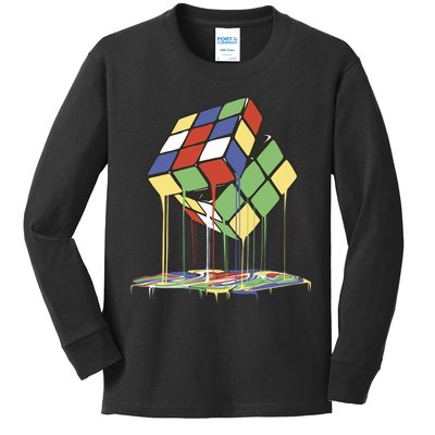 Magic Cube Toy Melting Kids Long Sleeve Shirt