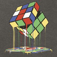 Magic Cube Toy Melting Cotton Canvas Backpack
