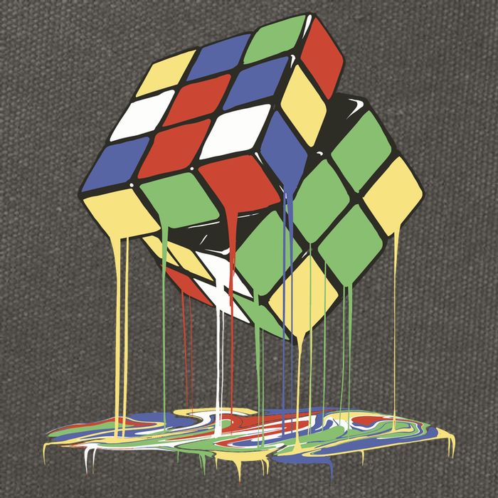 Magic Cube Toy Melting Cotton Canvas Backpack