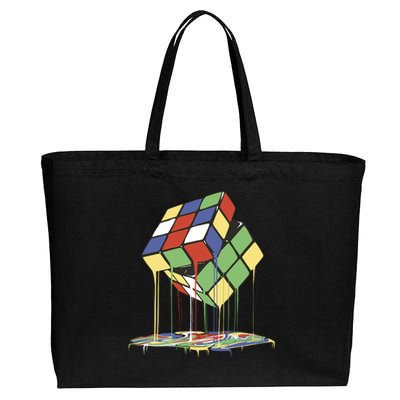 Magic Cube Toy Melting Cotton Canvas Jumbo Tote