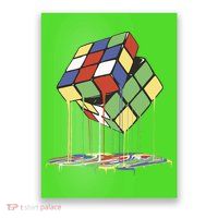 Magic Cube Toy Melting Poster