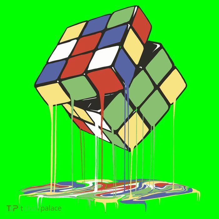 Magic Cube Toy Melting Poster
