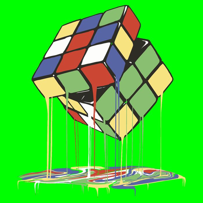 Magic Cube Toy Melting Sustainable Knit Beanie