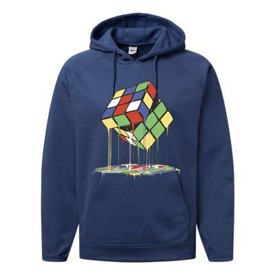 Magic Cube Toy Melting Performance Fleece Hoodie