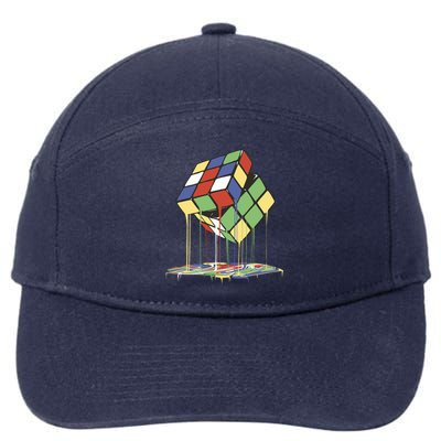 Magic Cube Toy Melting 7-Panel Snapback Hat