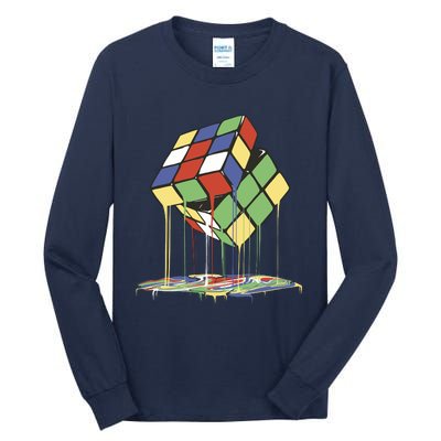 Magic Cube Toy Melting Tall Long Sleeve T-Shirt