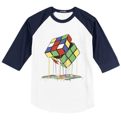 Magic Cube Toy Melting Baseball Sleeve Shirt