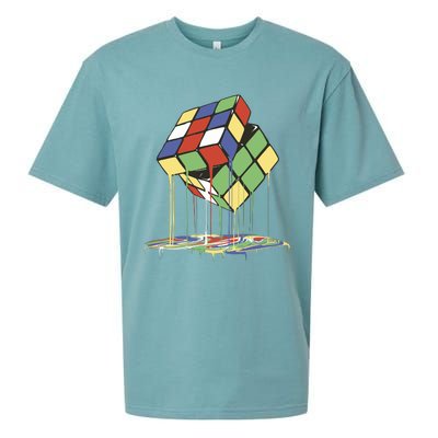 Magic Cube Toy Melting Sueded Cloud Jersey T-Shirt