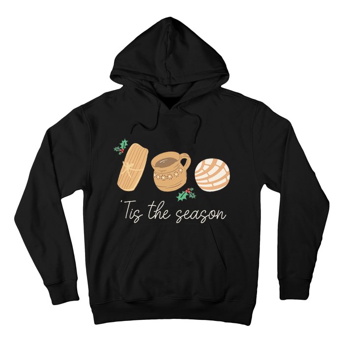 Mexican Christmas Tis The Season Tamale Concha Cafe De Olla  Hoodie