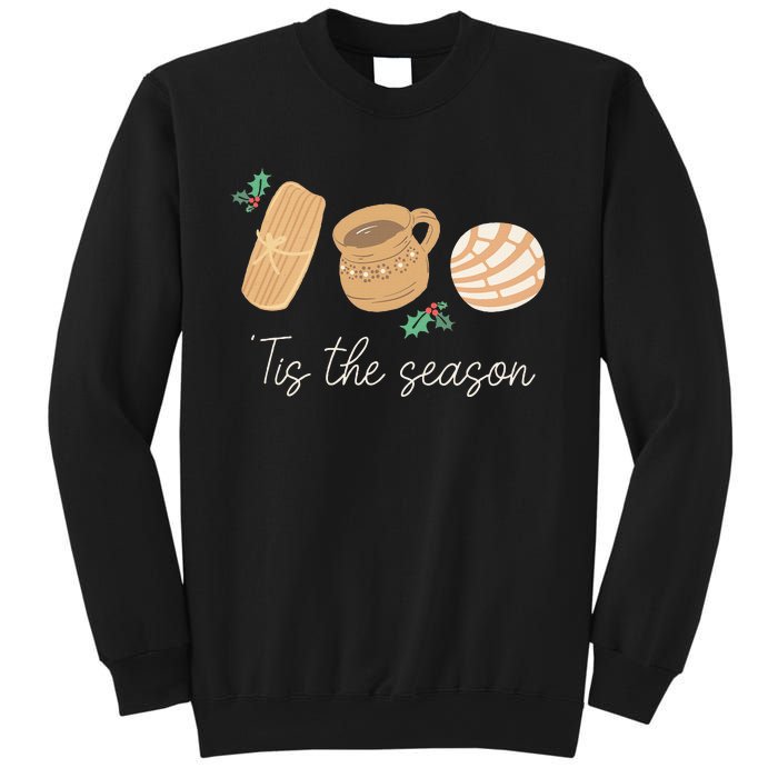 Mexican Christmas Tis The Season Tamale Concha Cafe De Olla  Sweatshirt