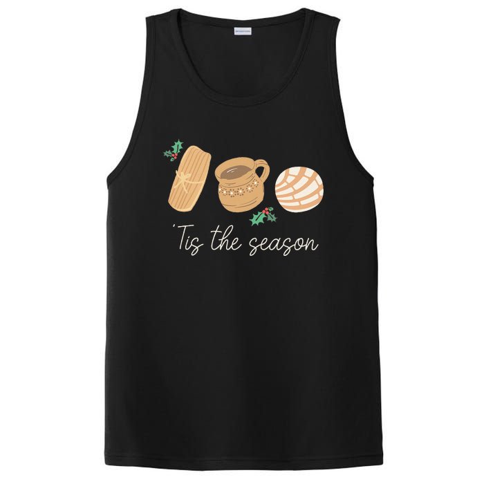 Mexican Christmas Tis The Season Tamale Concha Cafe De Olla  PosiCharge Competitor Tank