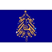 Musical Christmas Tree Ornament Hilarious Brass Instrument Bumper Sticker