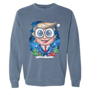 Merry Christmas Trump Garment-Dyed Sweatshirt