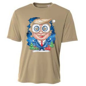 Merry Christmas Trump Cooling Performance Crew T-Shirt