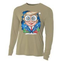 Merry Christmas Trump Cooling Performance Long Sleeve Crew