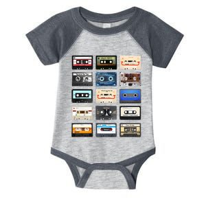 Music Classic Tape Cassette Infant Baby Jersey Bodysuit