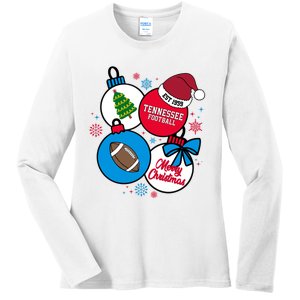 Merry Christmas Tennessee Football Est 1959 Ladies Long Sleeve Shirt