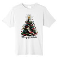 Merry Christmas Tree Love Reading Books Librarian Tall Fusion ChromaSoft Performance T-Shirt