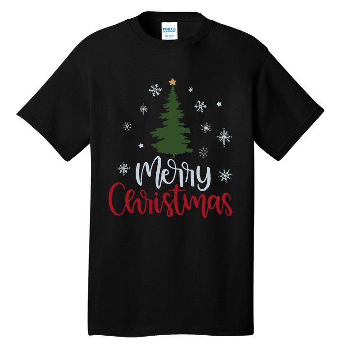 Merry Christmas Tree Christmas For Women Tall T-Shirt