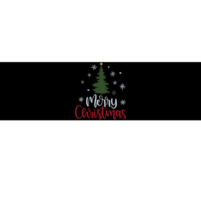 Merry Christmas Tree Christmas For Women Bumper Sticker