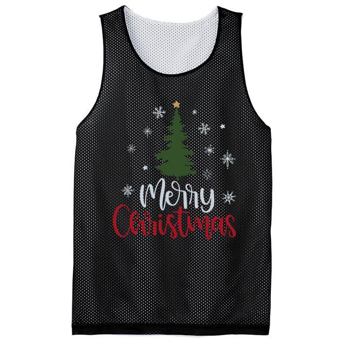 Merry Christmas Tree Christmas For Women Mesh Reversible Basketball Jersey Tank