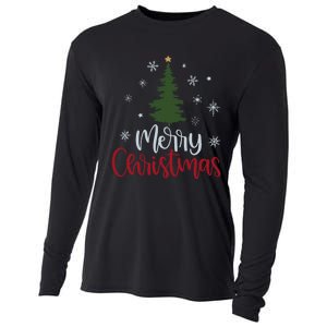 Merry Christmas Tree Christmas For Women Cooling Performance Long Sleeve Crew