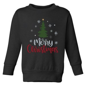 Merry Christmas Tree Christmas For Women Toddler Sweatshirt