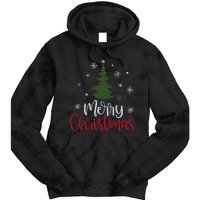 Merry Christmas Tree Christmas For Women Tie Dye Hoodie