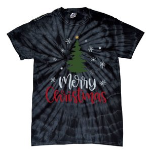 Merry Christmas Tree Christmas For Women Tie-Dye T-Shirt