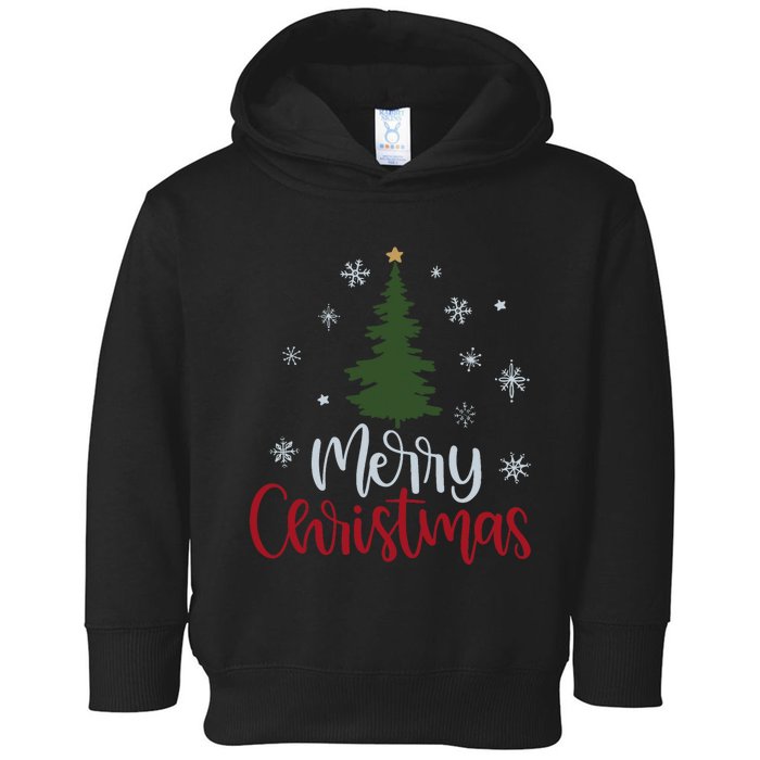 Merry Christmas Tree Christmas For Women Toddler Hoodie