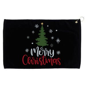 Merry Christmas Tree Christmas For Women Grommeted Golf Towel