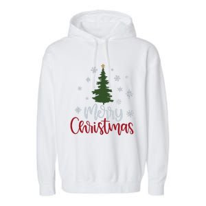 Merry Christmas Tree Christmas For Women Garment-Dyed Fleece Hoodie