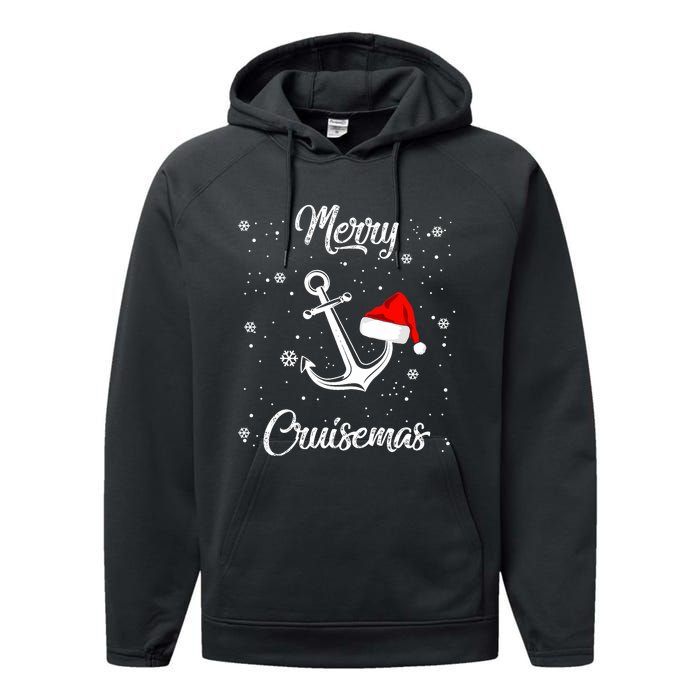 Merry Cruisemas Ugly Christmas Sweater Xmas Performance Fleece Hoodie