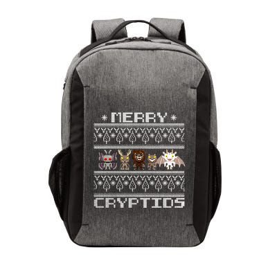 Merry Cryptids Ugly Christmas Bigfoot Mothman Wendigo Long Sleeve Vector Backpack