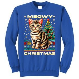 Meowy Cat Ugly Christmas Sweater  Sweatshirt