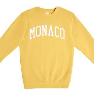 Monaco College University Style Premium Crewneck Sweatshirt