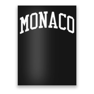 Monaco College University Style Poster