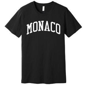 Monaco College University Style Premium T-Shirt