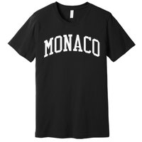 Monaco College University Style Premium T-Shirt