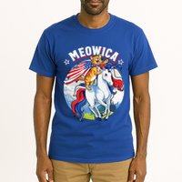 Meowica Cat Unicorn 4th Of July Merica Tall T-Shirt