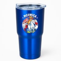 Meowica Cat Unicorn 4th Of July Merica Tumbler