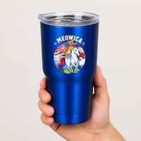 Meowica Cat Unicorn 4th Of July Merica Tumbler