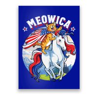 Meowica Cat Unicorn 4th Of July Merica Poster