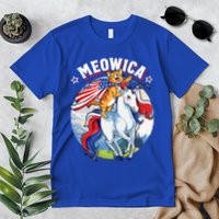 Meowica Cat Unicorn 4th Of July Merica Premium T-Shirt