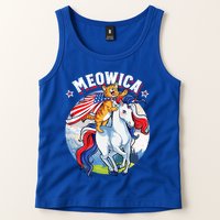Meowica Cat Unicorn 4th Of July Merica Tank Top