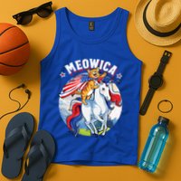 Meowica Cat Unicorn 4th Of July Merica Tank Top