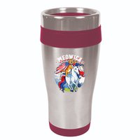 Meowica Cat Unicorn 4th Of July Merica 16oz Travel Tumbler
